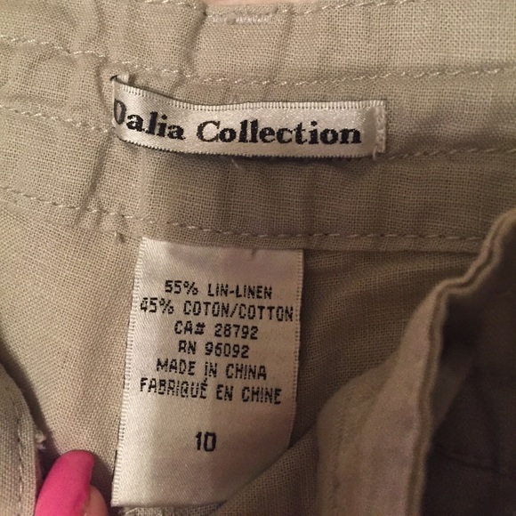 Gray linen shorts/capris - Picture 3 of 3